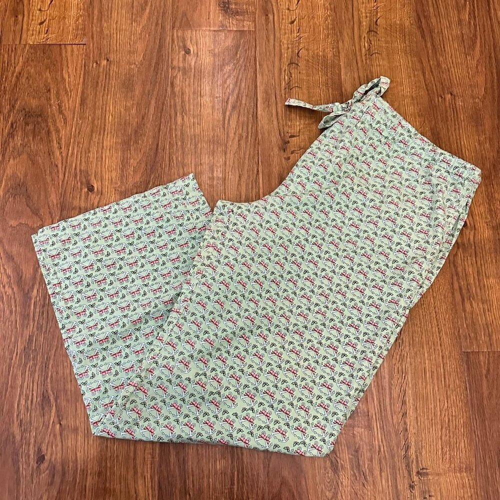 Vineyard Vines Christmas anchor print pajama pants